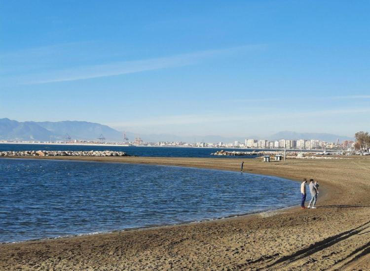 Apartamento En La Playa En Paseo Maritimo Málaga Eksteriør billede